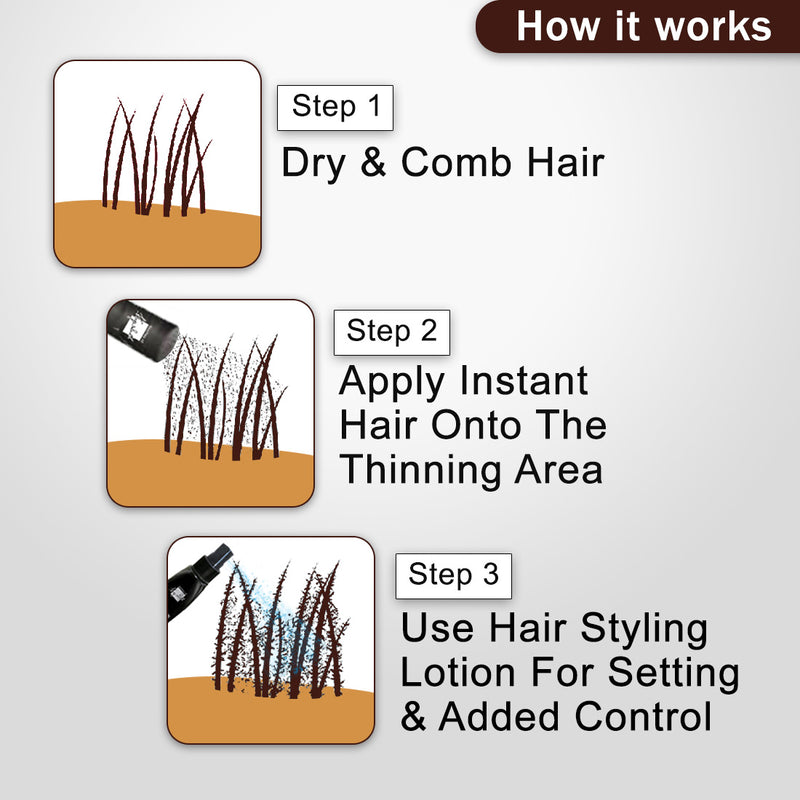 Instant Hair Brown Refill Pack - Instant Hair Brown Refill Pack - Hair Building & Thickening Fibers for Thinning Hair & Hair Loss Concealer, Hair Color, Hair Color, Keya Seth Aromatherapy