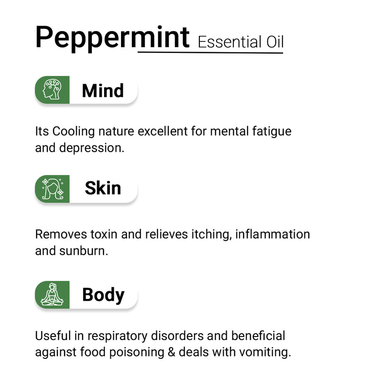 Peppermint Essential Oil Natural Therapeutic Grade, Cooling and Pain Reliving, Decongestant, Stress Relief,10ml, Essential Oil, Keya Seth Aromatherapy