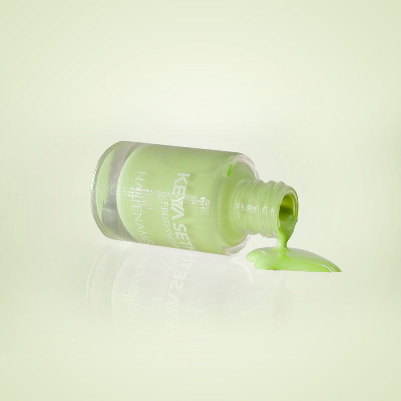 Aquatica + Mint Green + Workaholic Long Wear Nail Enamel Enriched with Vitamin E & Argan Oil, Nail Polish, Nail Care, Keya Seth Aromatherapy