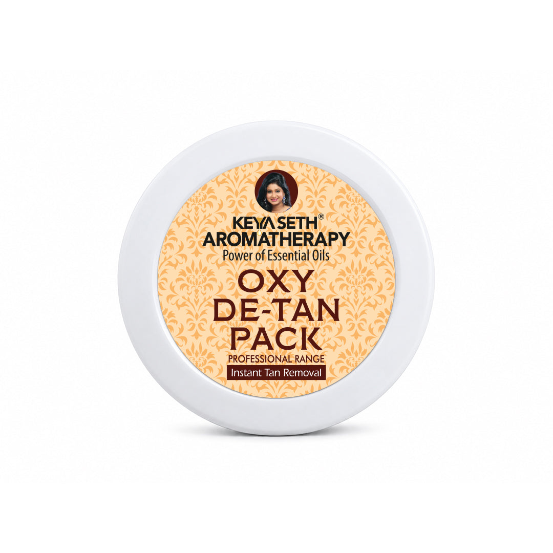 Oxy De Tan Removal for Glowing & Lighting oil Control, Anti Acne & Pimples Blemishes Pigmentation De Tan pack for Face & Body – No Ammonia & Blech - Keya Seth Aromatherapy