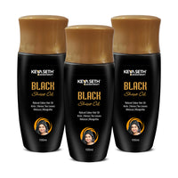 Black Shine Oil-Natural Hair Colour Gel-Based Dye for Grey Coverage, Men & Women - Keya Seth Aromatherapy