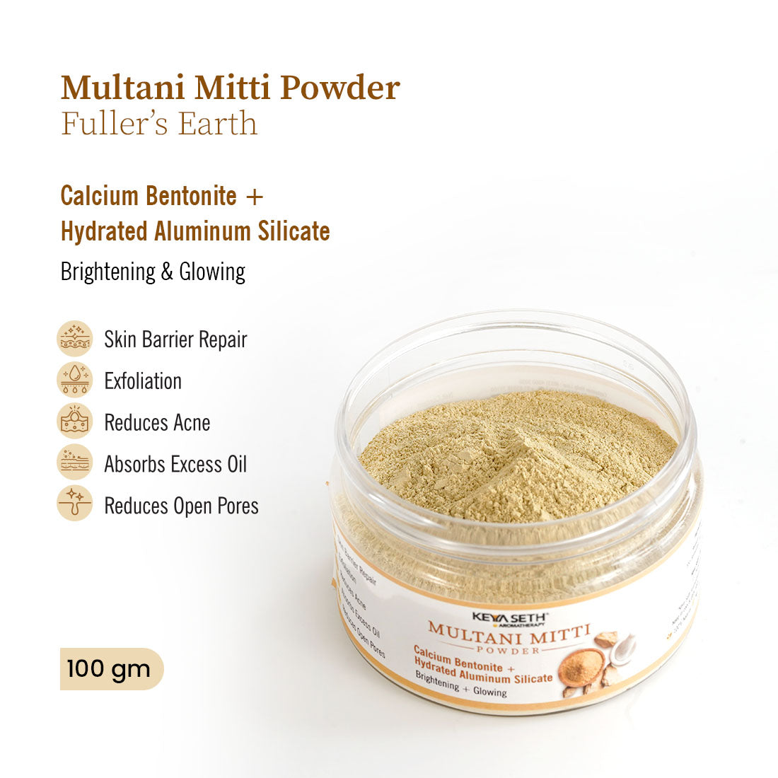 Navratna Ubtan Face Pack Powder Combo – With Sandalwood, Kasturi, Orange, Beetroot, Mulethi, Moringa, Kaolin, Neem, Multani; Fights Irritation, Reduces Acne, Calms Skin - Keya Seth Aromatherapy
