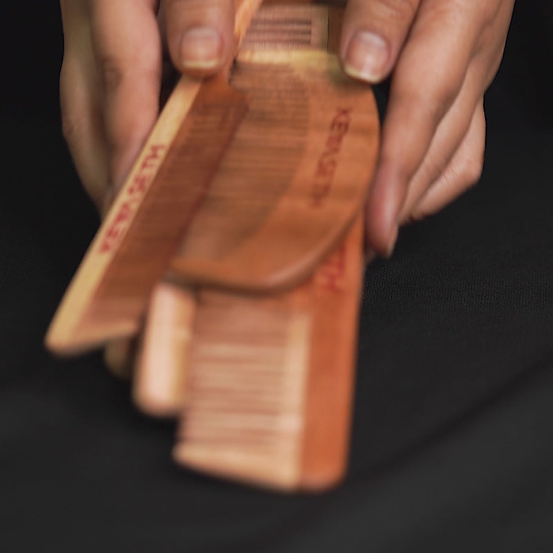 Free 3-in-1 Neem Wooden Comb Small Size - Keya Seth Aromatherapy