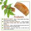 Free 3-in-1 Neem Wooden Comb Small Size - Keya Seth Aromatherapy