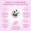 Fresh Look Blackberry & Tea Tree Face Wash, Mild, Hydrating, Moisturizing Foaming, Oily & Combination Skin - Keya Seth Aromatherapy