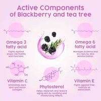 Fresh Look Blackberry & Tea Tree Face Wash, Mild, Hydrating, Moisturizing Foaming, Oily & Combination Skin - Keya Seth Aromatherapy