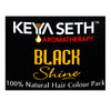 Black Shine Hair Pack Natural Hair Colour, Dye with Ayurvedic Herbs, Men & Women - Keya Seth Aromatherapy