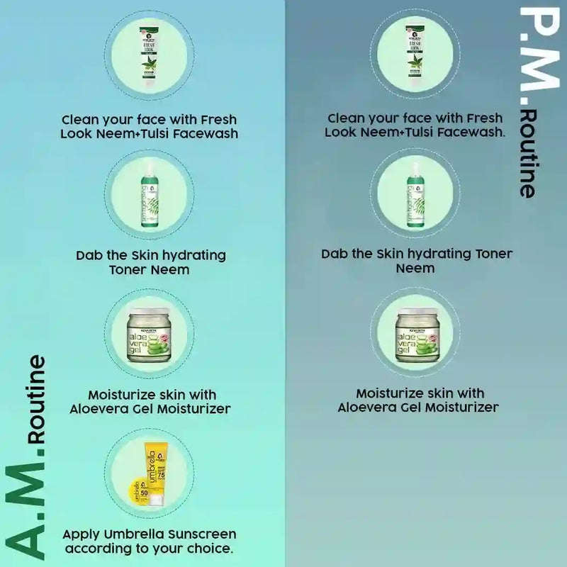 Fresh Look Neem & Tulsi Face Wash, Mild Hydrating Moisturizing Foaming All Skin Types - Keya Seth Aromatherapy